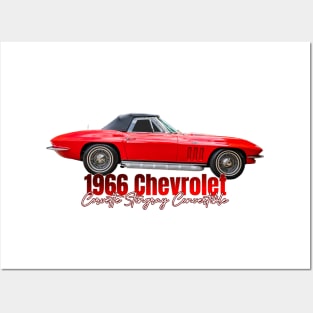 1966 Chevrolet Corvette Stingray Convertible Posters and Art